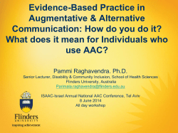 Evidence Based Practice (EBP)