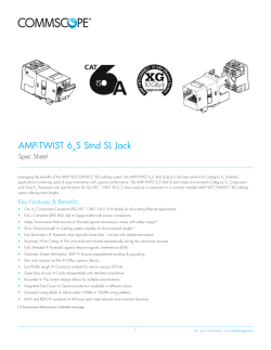 AMP-TWIST 6AS Stnd SL Jack - Spec Sheet