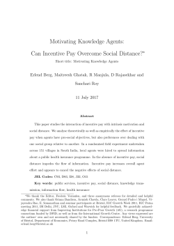 Motivating Knowledge Agents: Can Incentive Pay