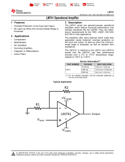 LM741 - Texas Instruments