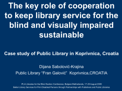 The key role of cooperation to keep library service for