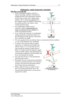 multiengine one engine inoperative principles