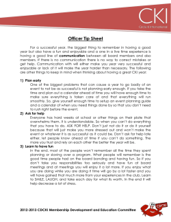 Officer Tip Sheet