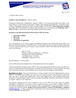 May 16, 2017 To Whom It May Concern: SUBJECT: SEALED BID