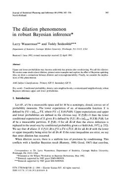 Dilation in Robust Bayesian Inference