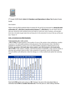 Math Unit 2 and 3 Study Guide