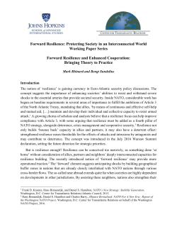 Forward Resilience - Center for Transatlantic Relations