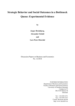 Strategic Behavior and Social Outcomes in a Bottleneck Queue