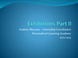 Internship Presentation II