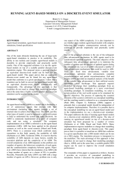 running agent-based models on a discrete