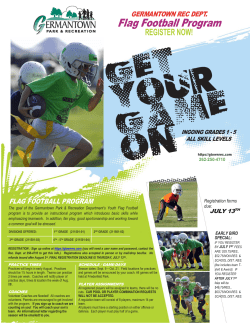 Flag Football Program - Village of Germantown