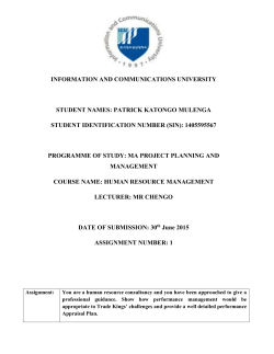 2.3 Benefits of Performance Management for Trade