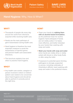 Hand Hygiene - World Health Organization