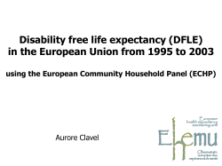 Disability-free life expectancy