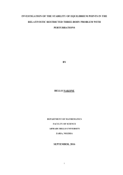 investigation of the stability of equilibrium points in the relativistic