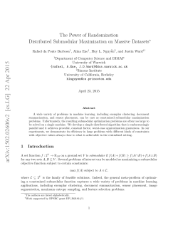 The Power of Randomization: Distributed Submodular Maximization