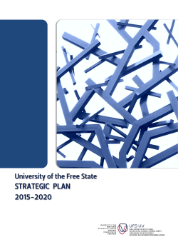 strategic plan 2015-2020 - University of the Free State