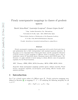 Firmly nonexpansive mappings in classes of geodesic spaces