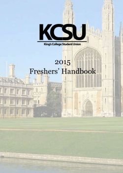2015 freshers week guide