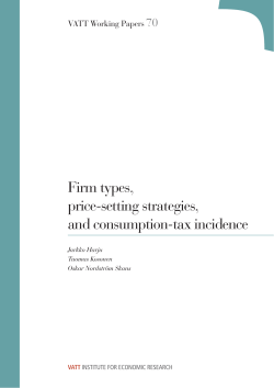 Firm types, price-setting strategies, and consumption