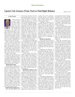 Upstart Firms Need to Find The Right Balance