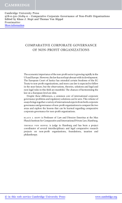 comparative corporate governance of non