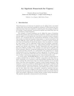 An Algebraic Framework for Urgency