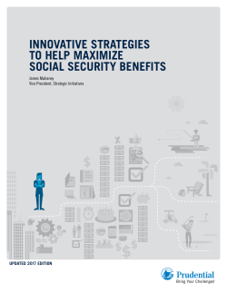 Innovative Strategies To Help Maximize Social Security Benefits