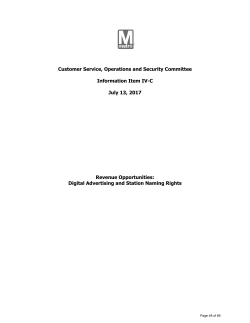 Customer Service, Operations and Security Committee