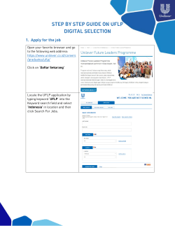 step by step guide on uflp digital selection