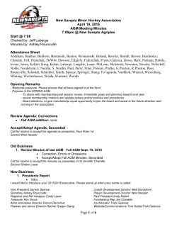 New Sarepta Minor Hockey Association