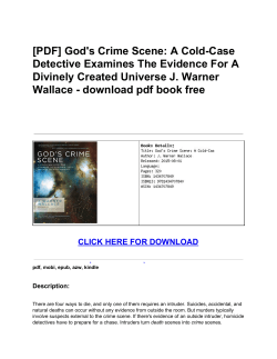 God`s Crime Scene: A Cold-Case Detective