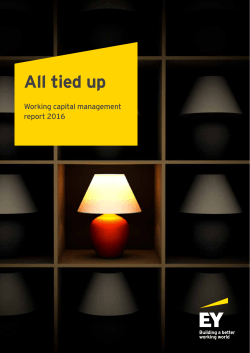 All tied up: Working capital management report 2016