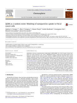 QSAR as a random event: Modeling of nanoparticles uptake in