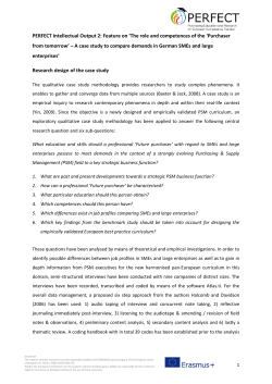 PERFECT IO2 SME case study feature