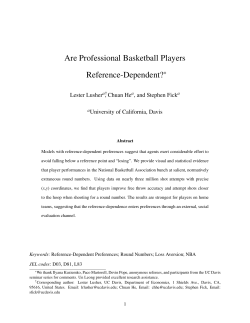 Are Professional Basketball Players Reference