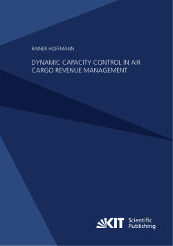 Dynamic Capacity Control in Air Cargo Revenue Management