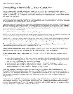 Pure Vinyl&trade; Connecting a Turntable to Your Computer