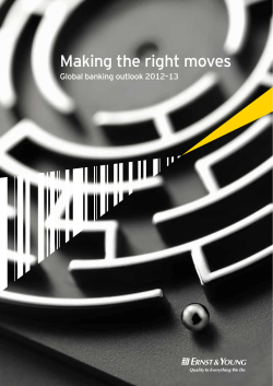 Making the right moves - Global banking outlook 2012-13