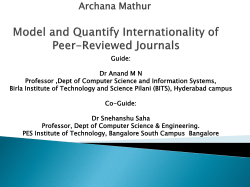 Model and Quantify Internationality of Peer