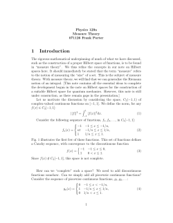 2 The Jordan Measure