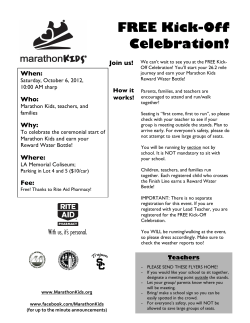 FREE Kick-Off Celebration!