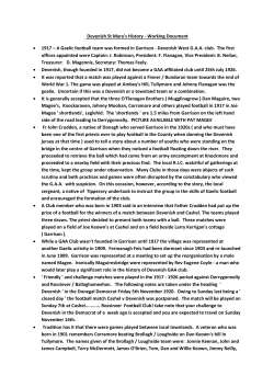 Club History - Devenish St. Mary`s GAA