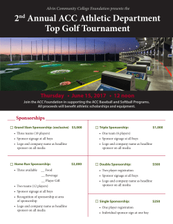 2nd Annual ACC Athletic Department Top Golf Tournament