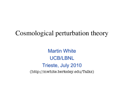 Perturbation theory review