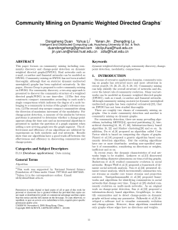 Community Mining on Dynamic Weighted Directed Graphs