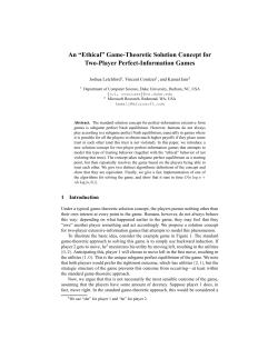 An &ldquo;Ethical&rdquo; Game-Theoretic Solution Concept for Two