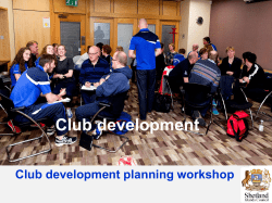 Club development plan
