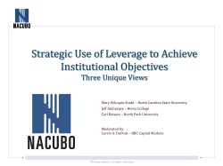Strategic Use of Leverage to Achieve Institutional