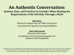 An Authentic Conversation: Systems, Data, Practices to consider